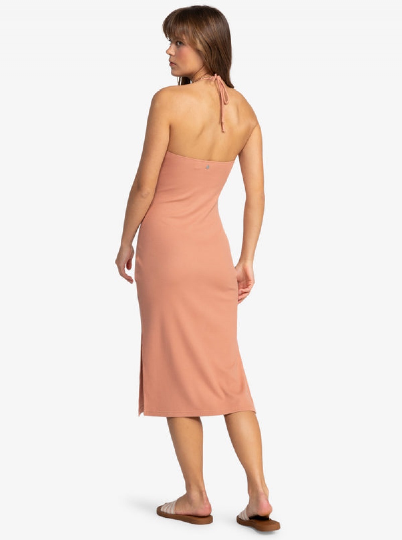 Roxy Late Sunset Halter Midi Dress | 49708SRHD