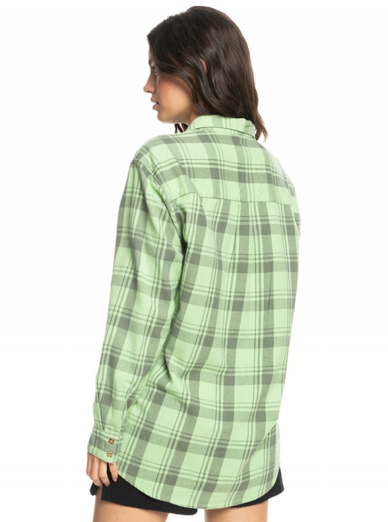 Roxy Let It Go Flannel Long Sleeve Tops | 12708CFYT