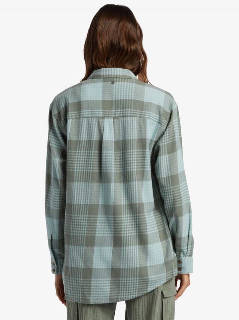 Roxy Let It Go Flannel Long Sleeve Tops | 08936LPBZ