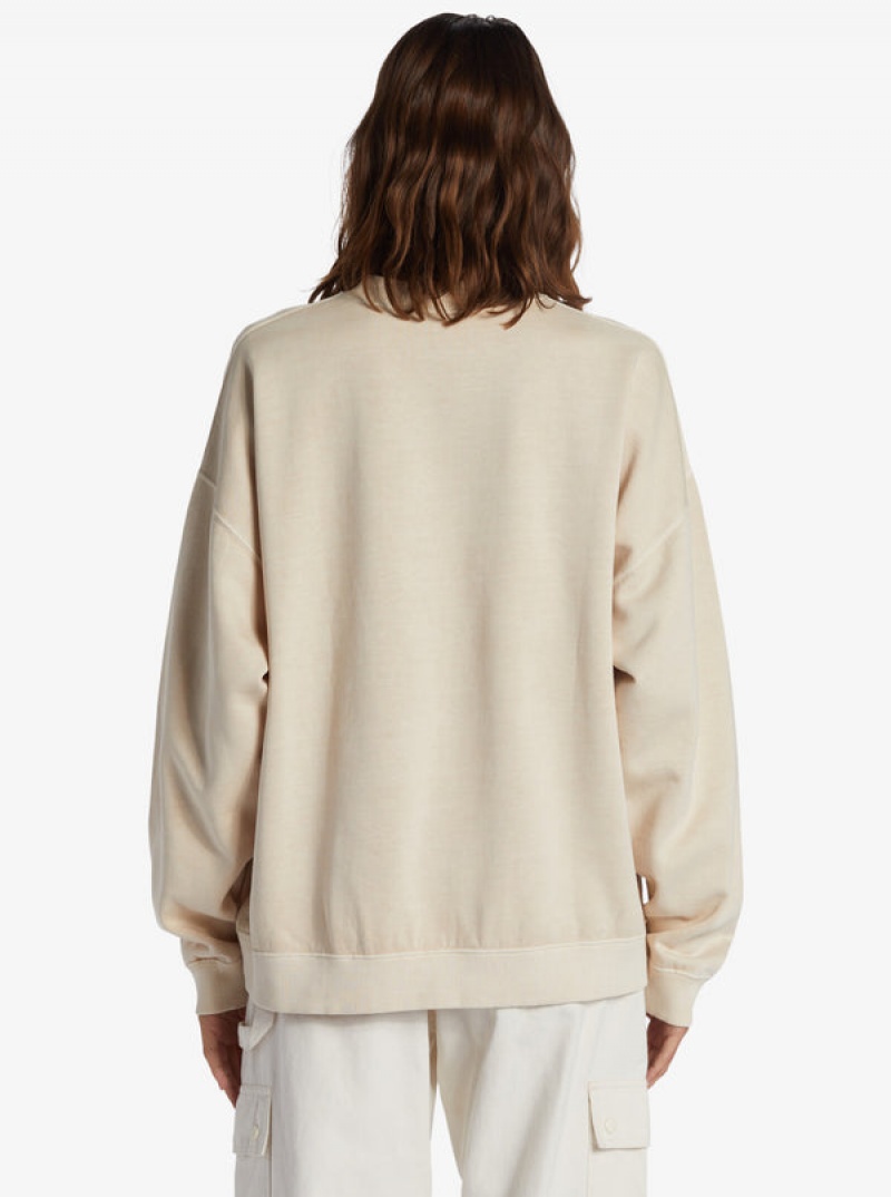 Roxy Lineup Oversized Crew Neck Hoodie | QVGF-20186