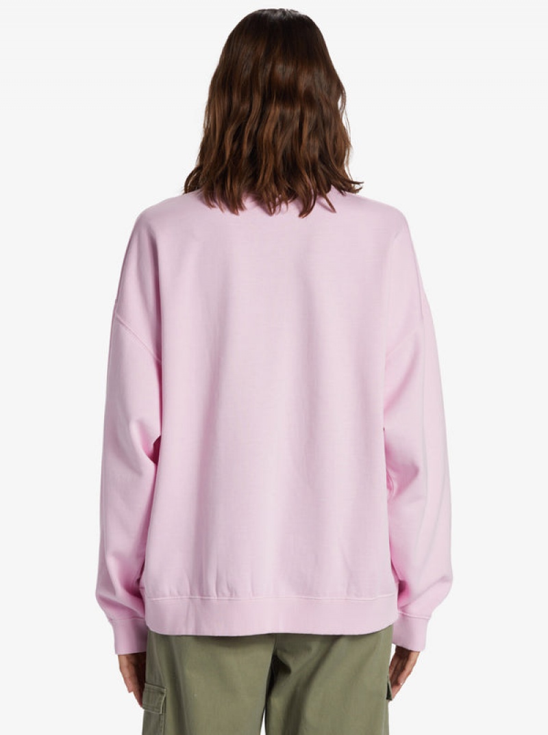 Roxy Lineup Oversized Crew Neck Hoodie | OCGL-42071