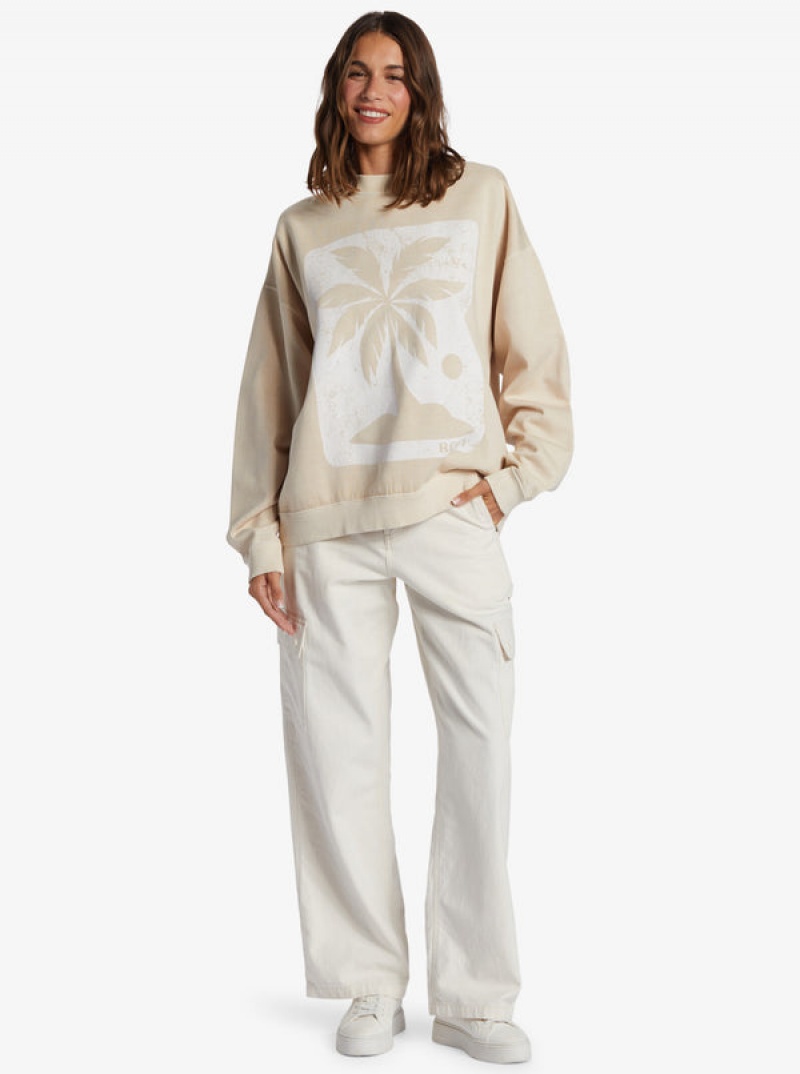 Roxy Lineup Oversized Crew Neck Loungewear | GCJH-02318