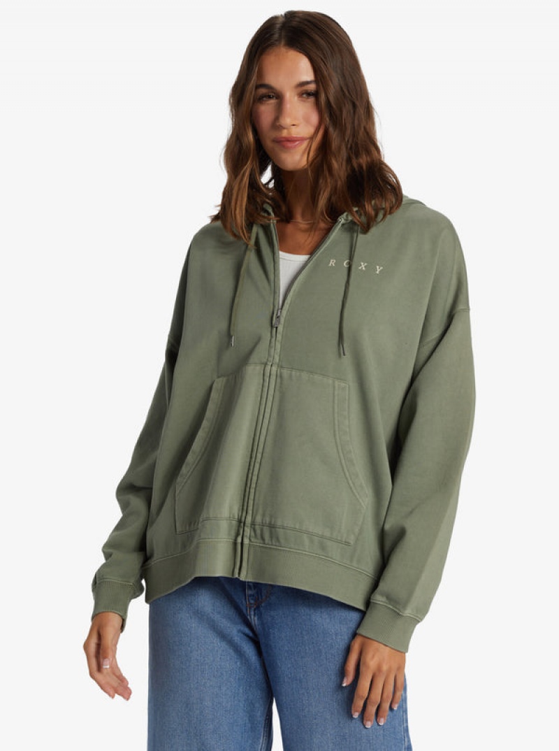 Roxy Lineup Oversized Zip-Up Hoodie | FMVX-58139