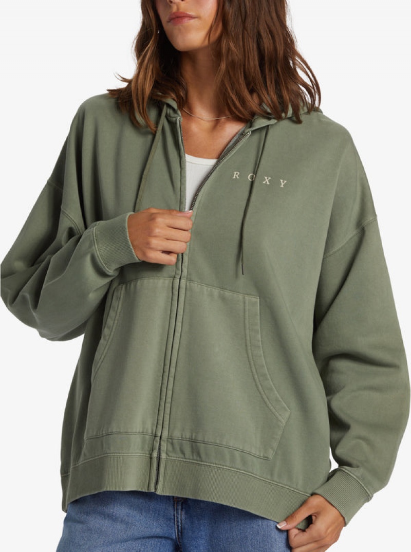 Roxy Lineup Oversized Zip-Up Hoodie | FMVX-58139