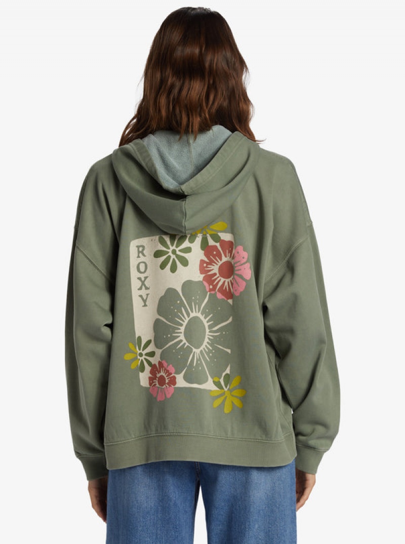 Roxy Lineup Oversized Zip-Up Hoodie | FMVX-58139