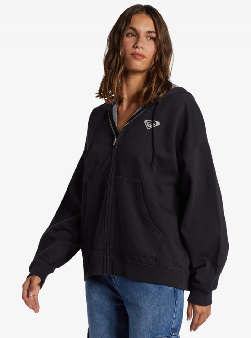 Roxy Lineup Oversized Zip-Up Hoodie | JXTN-32907