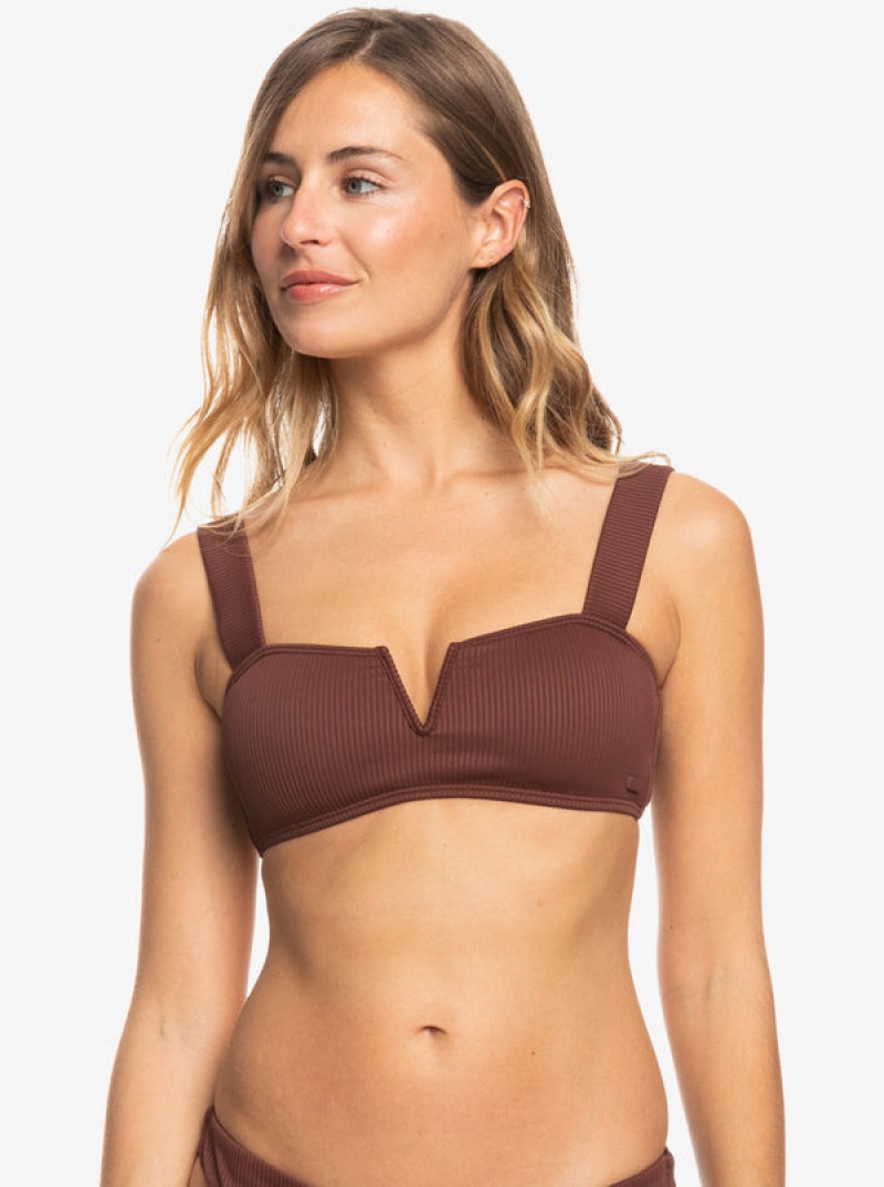 Roxy Love The Coco V Bralette Bikini Tops | POCL-61952