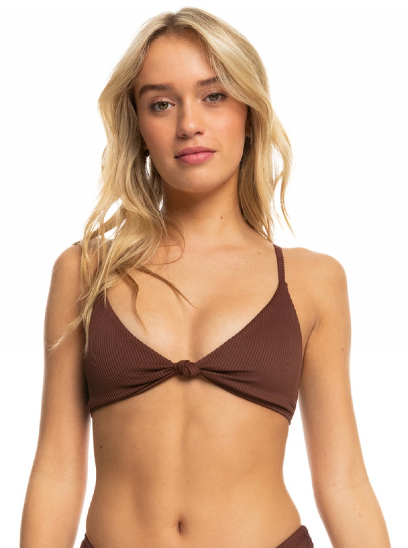 Roxy Love The Surf Knot Bikini Tops | KJAH-63094