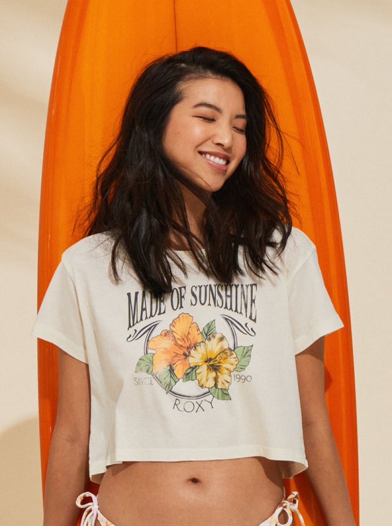 Roxy Made Of Sunshine T Shirts | 56329GTMU