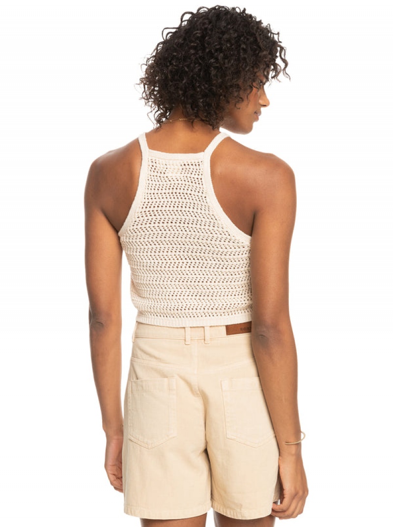 Roxy Malibu Crush Knitted Halter Tops | 40367JANS