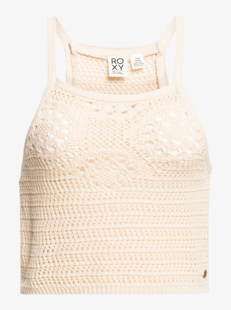 Roxy Malibu Crush Knitted Halter Tops | 40367JANS