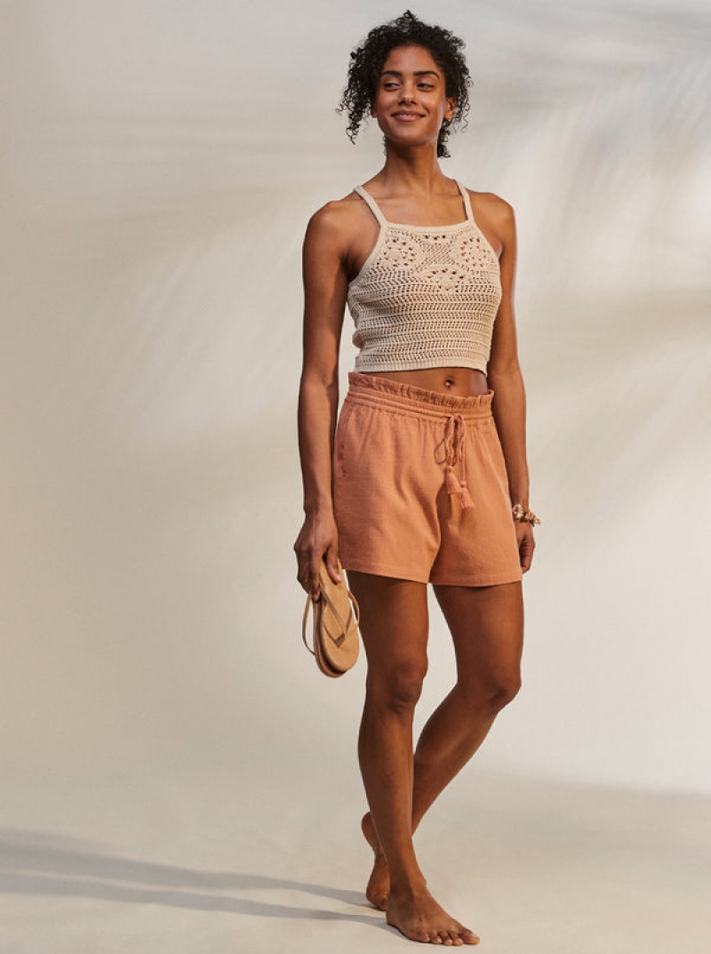 Roxy Malibu Crush Knitted Halter Tops | 40367JANS