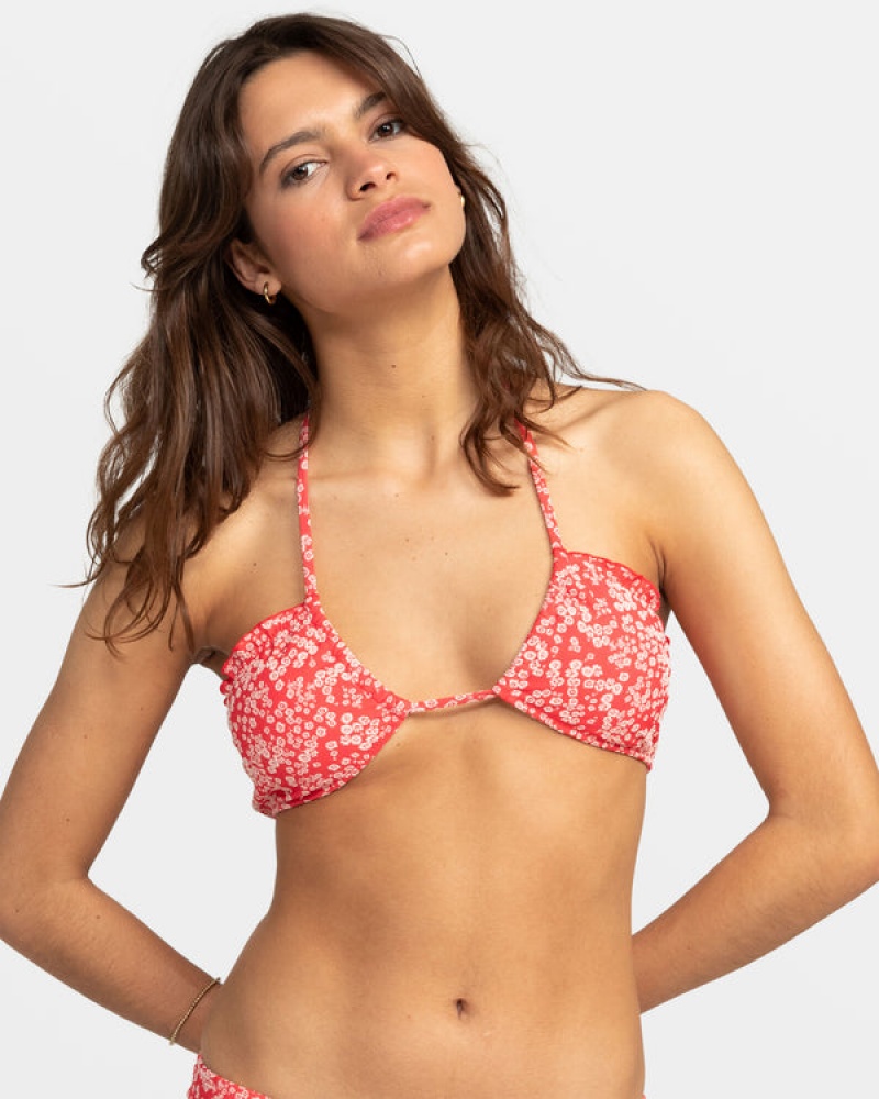 Roxy Margarita Bandeau Bikini Tops | WNIL-93475