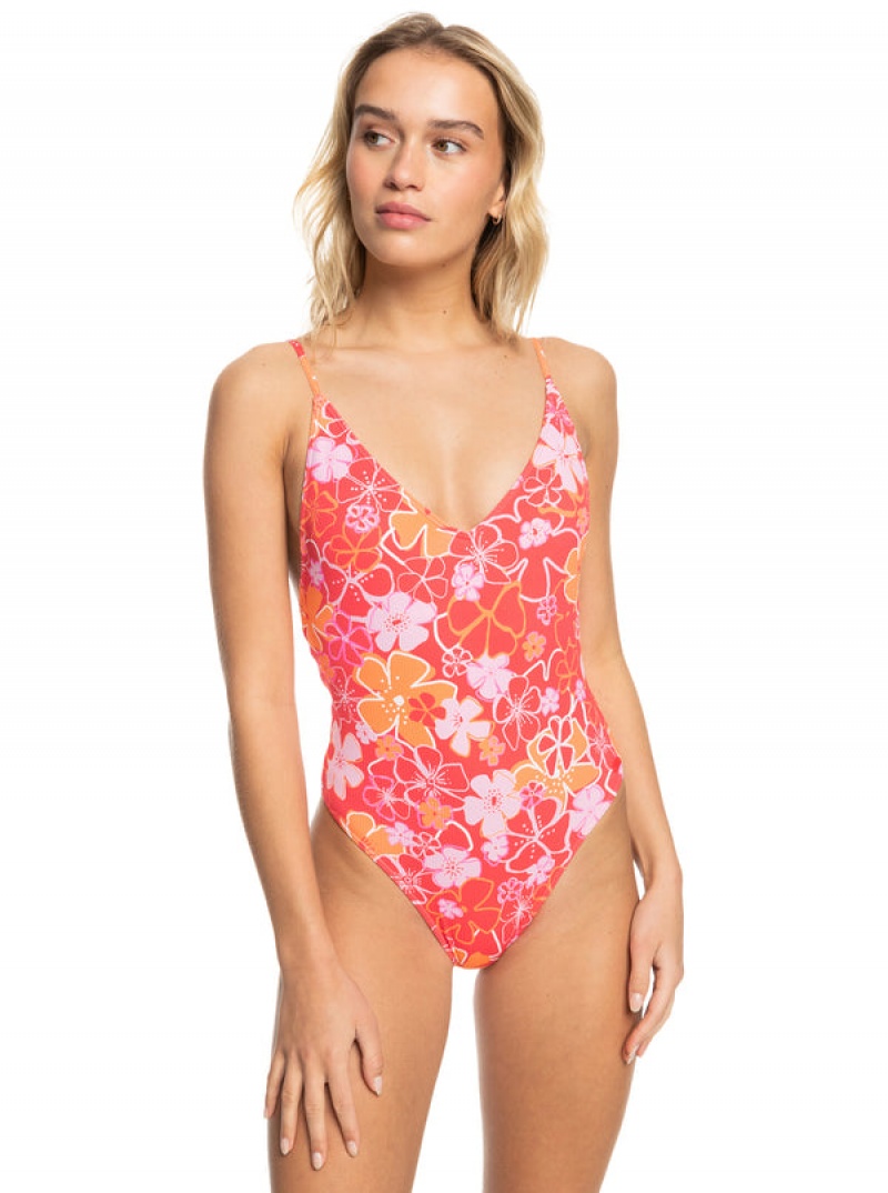 Roxy Meadow Flowers One-Piece Swimsuits | XKWS-38126