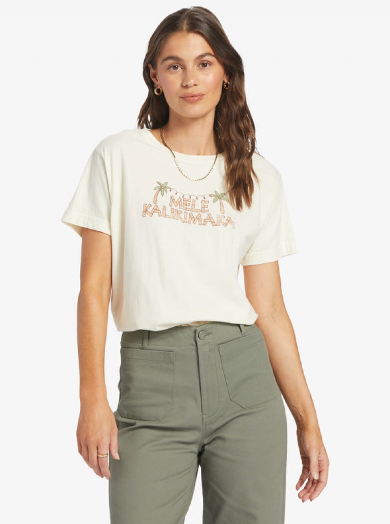 Roxy Mele Tiki Boyfriend T Shirts | 65984YBLD