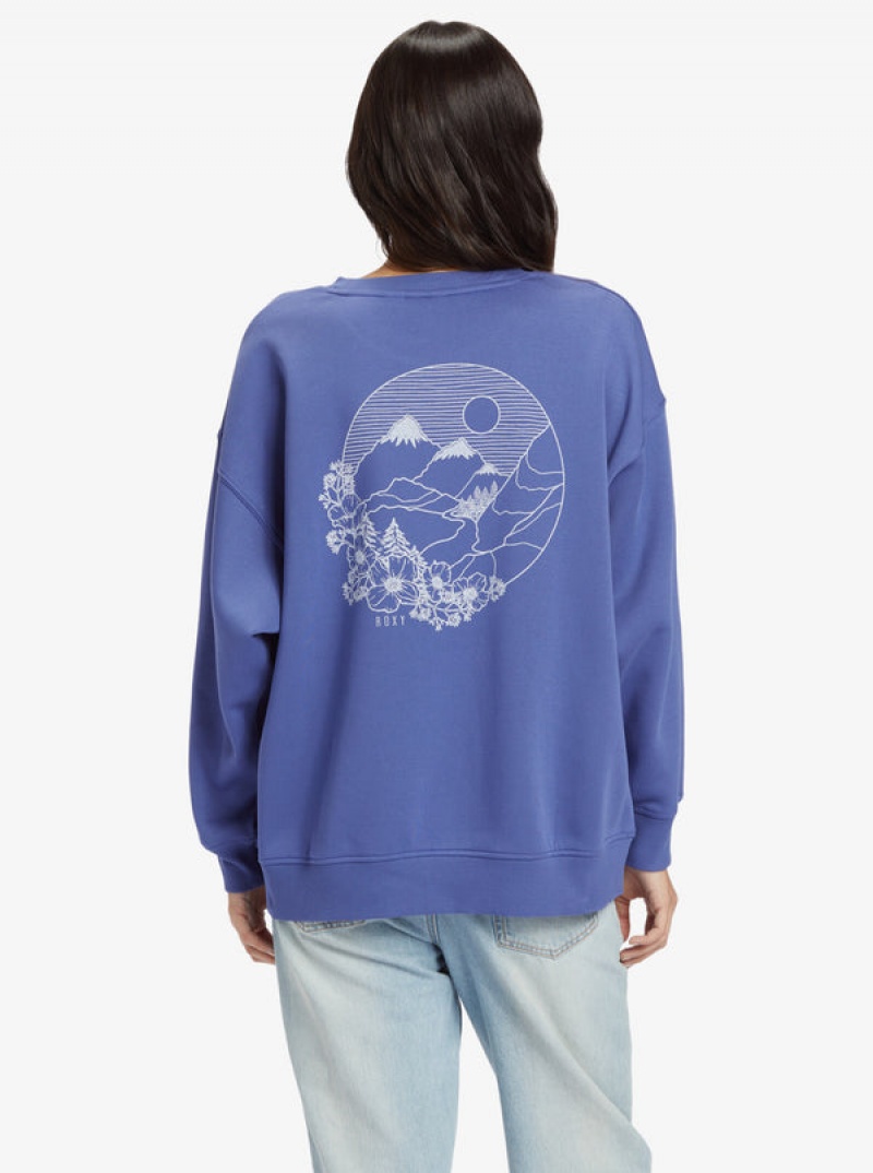 Roxy Morning Hike Crew Neck Hoodie | GTIY-50714