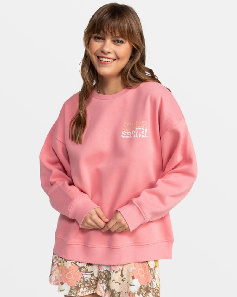 Roxy Morning Hike Crew Neck Hoodie | IPNM-56042