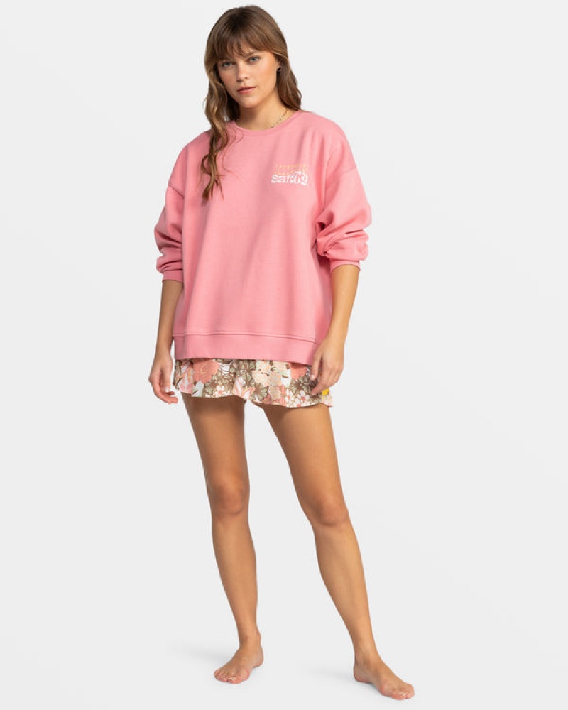 Roxy Morning Hike Crew Neck Hoodie | IPNM-56042