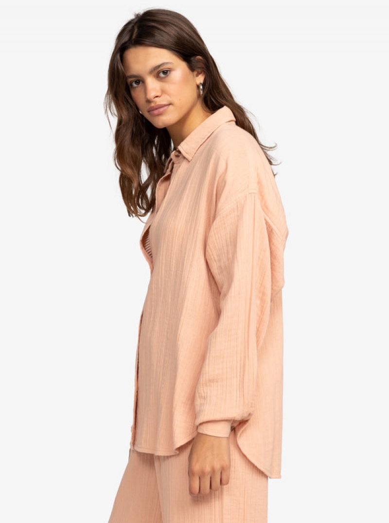 Roxy Morning Time Long Sleeve Tops | 70428ZWML