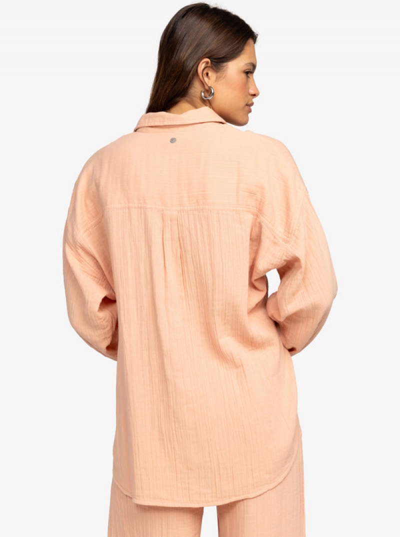 Roxy Morning Time Long Sleeve Tops | 70428ZWML