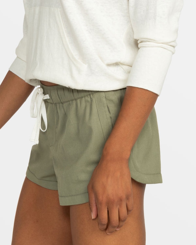 Roxy New Impossible Love Elastic Waist Shorts | BWND-70328