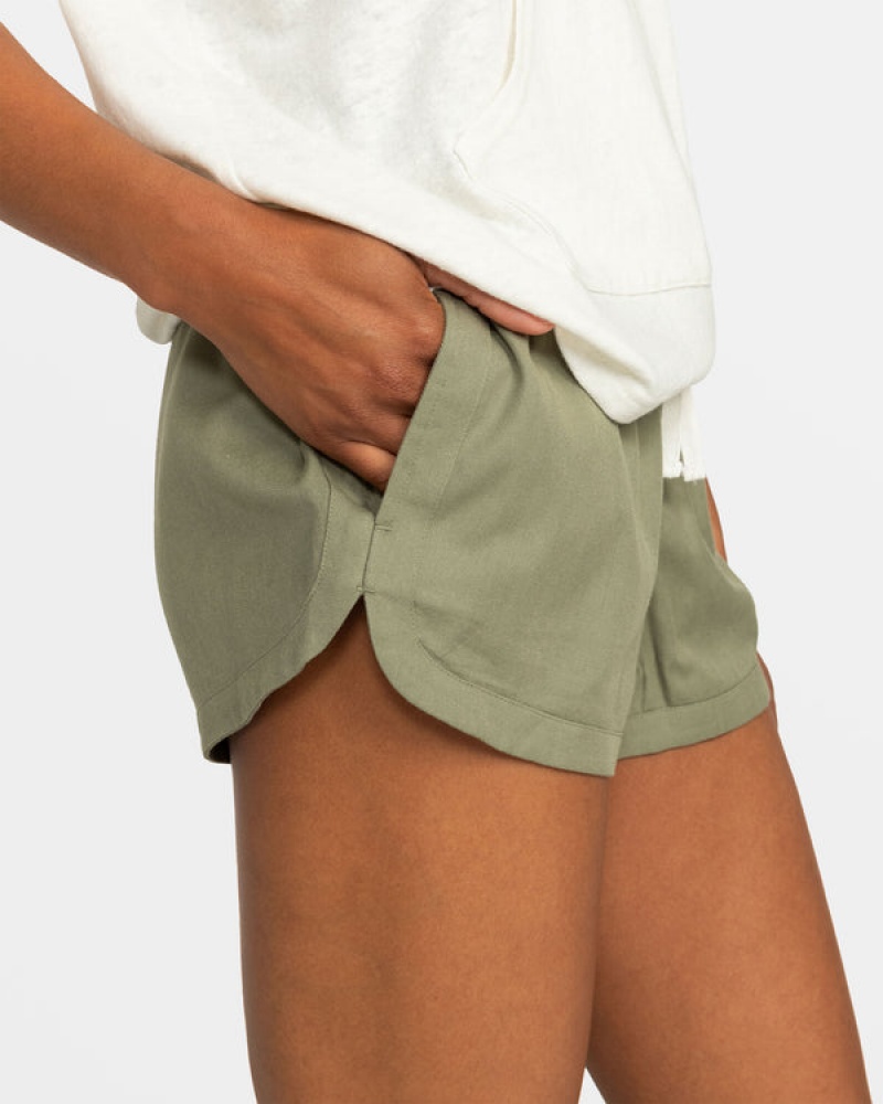 Roxy New Impossible Love Elastic Waist Shorts | BWND-70328