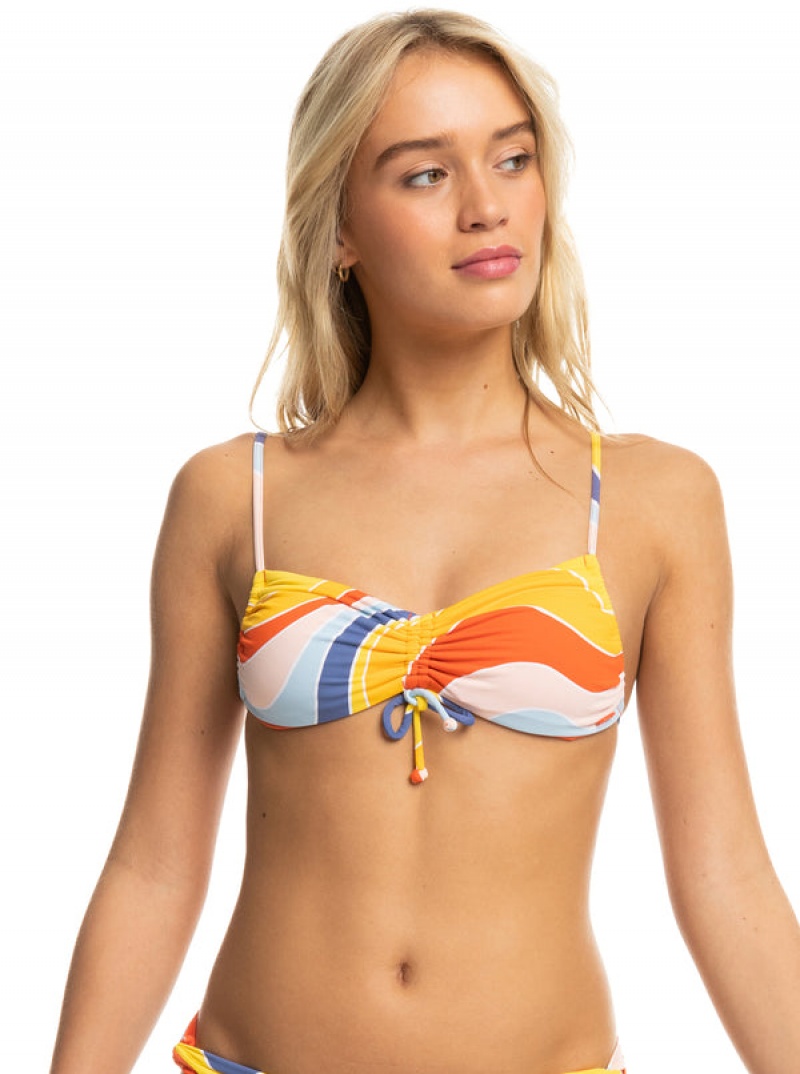 Roxy Palm Cruz Bralette Bikini Tops | EWBP-71382