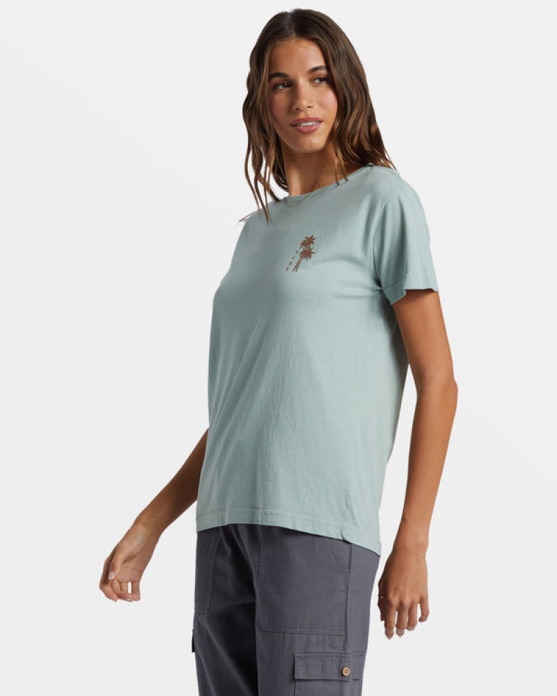 Roxy Palm Springs Boyfriend T Shirts | 19260FZYG