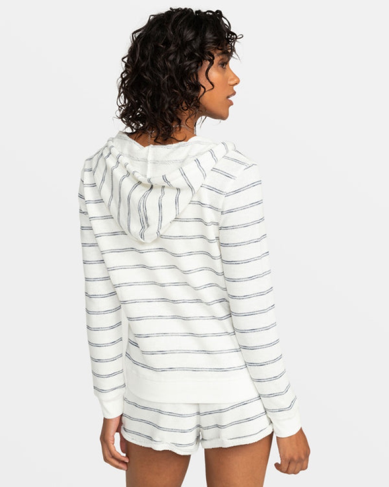 Roxy Perfect Wave Stripes Zip-Up Hoodie | COFI-83207