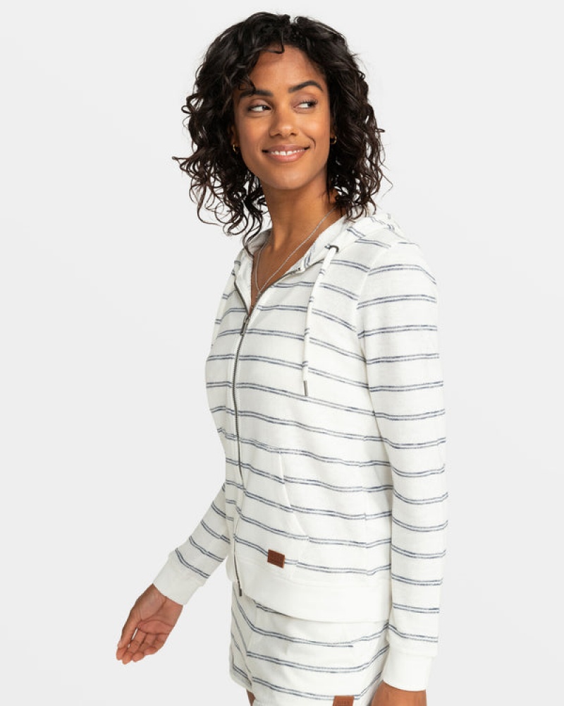 Roxy Perfect Wave Stripes Zip-Up Hoodie | COFI-83207