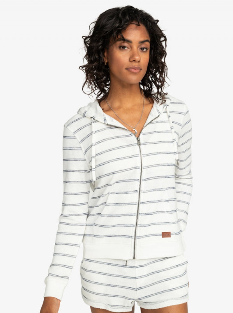 Roxy Perfect Wave Stripes Zip-Up Hoodie | COFI-83207