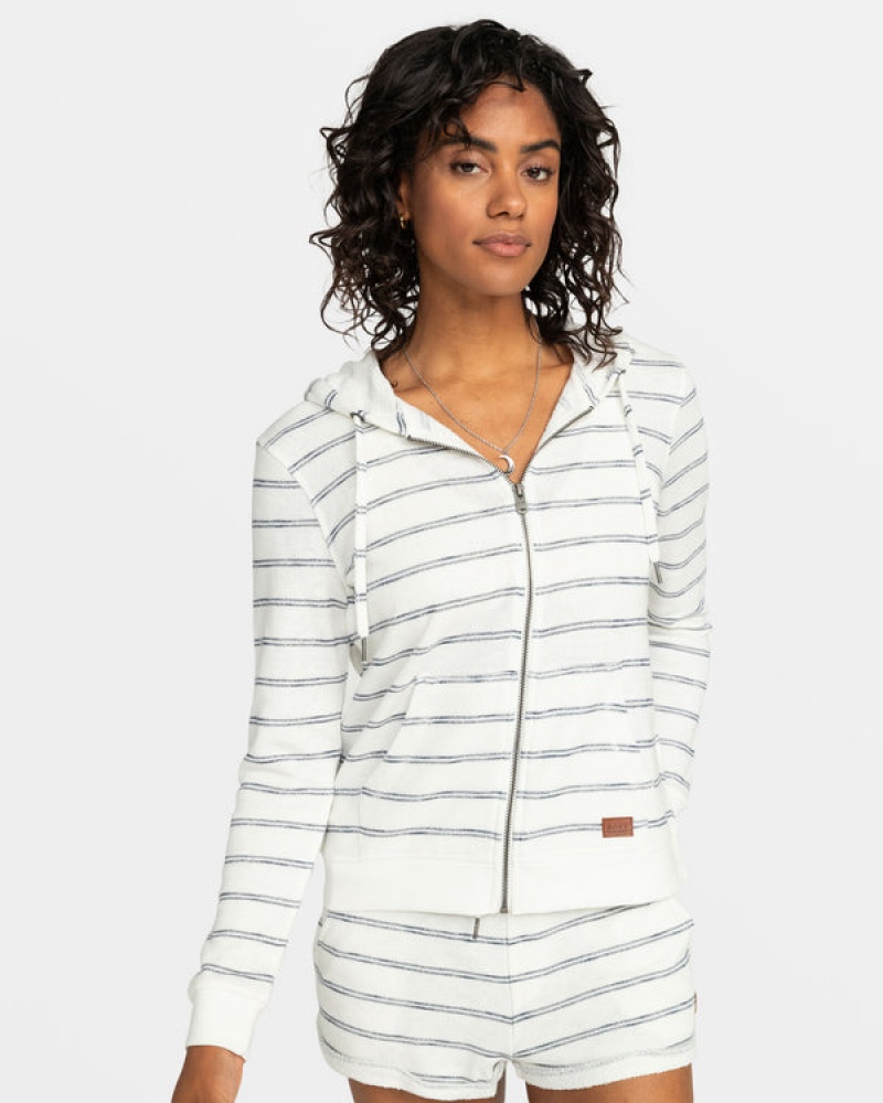 Roxy Perfect Wave Stripes Zip-Up Hoodie | COFI-83207