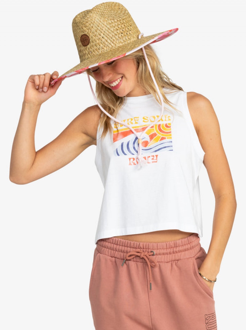 Roxy Pina To My Colada Printed Sun Hats | XASF-58093