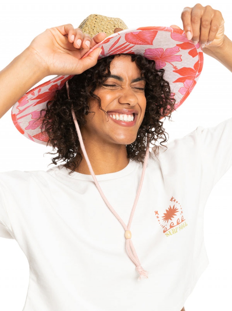 Roxy Pina To My Colada Printed Sun Hats | XASF-58093