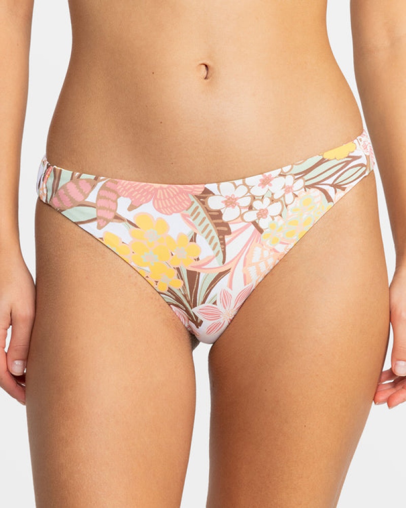 Roxy Playa Paradise Reversible Tanga Bikini Bottoms | VKIL-17043