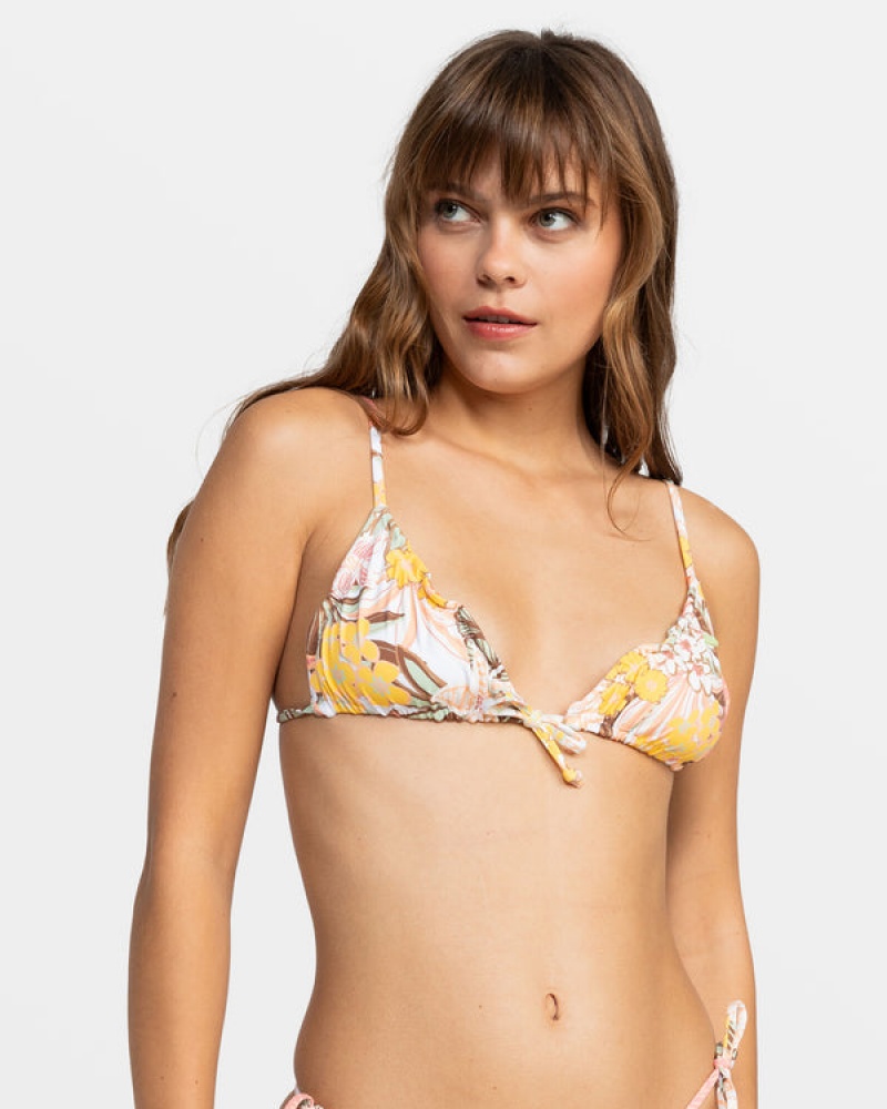 Roxy Playa Paradise Reversible Triangle Bikini Tops | PYZO-98670