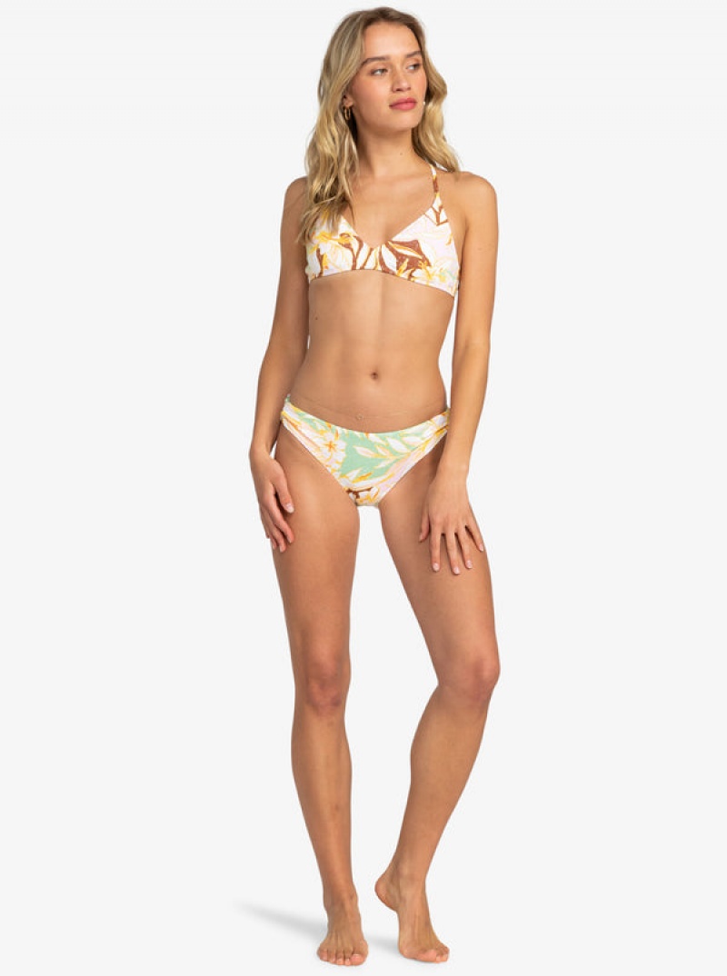 Roxy Printed Beach Classics Ba Athl Triangle Bikini Tops | XYLU-61482