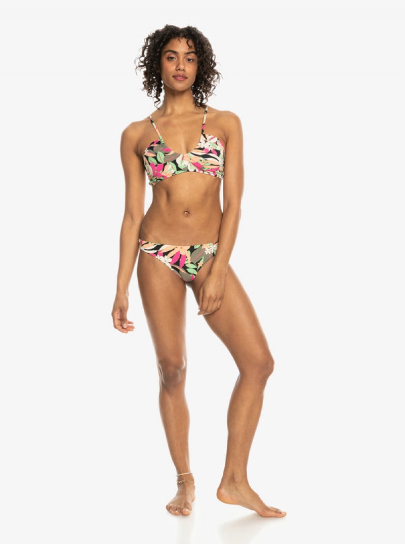 Roxy Printed Beach Classics Bra Bikini Tops | OAVU-65217