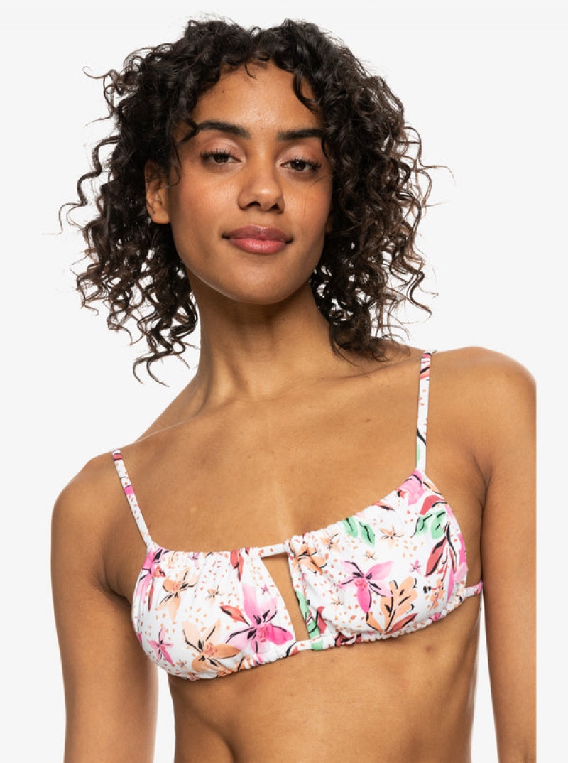 Roxy Printed Beach Classics Bralette Bikini Tops | DUOV-72619