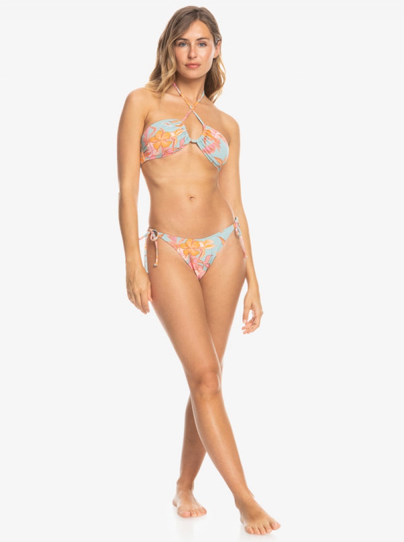 Roxy Printed Beach Classics Cheeky Bikini Bottoms | BJMR-71083