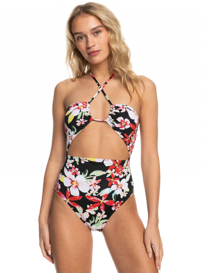 Roxy Printed Beach Classics Fashion One-Piece Swimsuits | LKEQ-71682