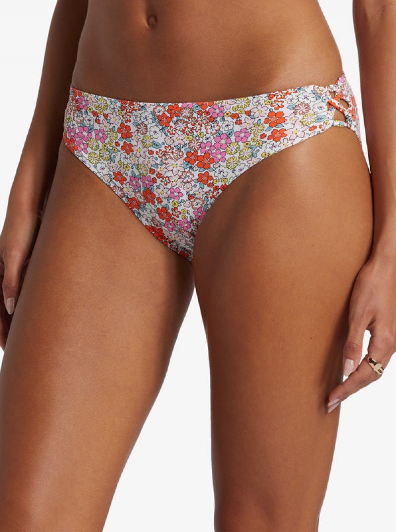 Roxy Printed Beach Classics Hipster Bikini Bottoms | LTCF-63810