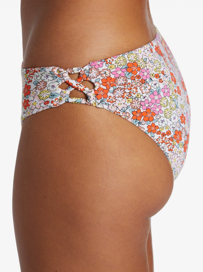 Roxy Printed Beach Classics Hipster Bikini Bottoms | LTCF-63810