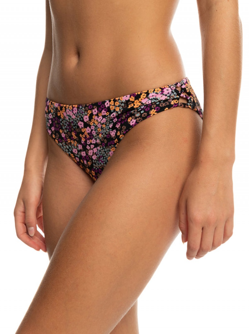 Roxy Printed Beach Classics Hipster Bikini Bottoms | HNUQ-72354