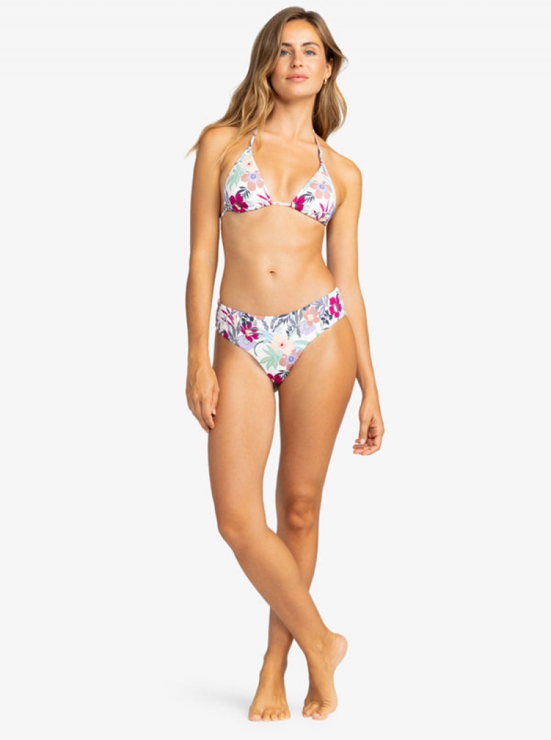 Roxy Printed Beach Classics Mini Tiki Tri Bikini Tops | GVCQ-75834