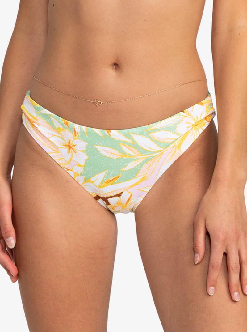 Roxy Printed Beach Classics Strap Hipste Bikini Bottoms | YHGD-14987