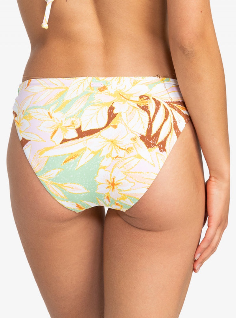 Roxy Printed Beach Classics Strap Hipste Bikini Bottoms | YHGD-14987