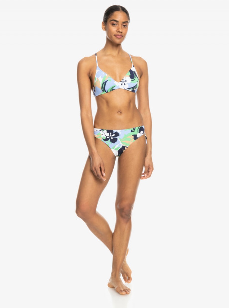 Roxy Printed Beach Classics Strappy Bra Bikini Tops | BLTE-76954