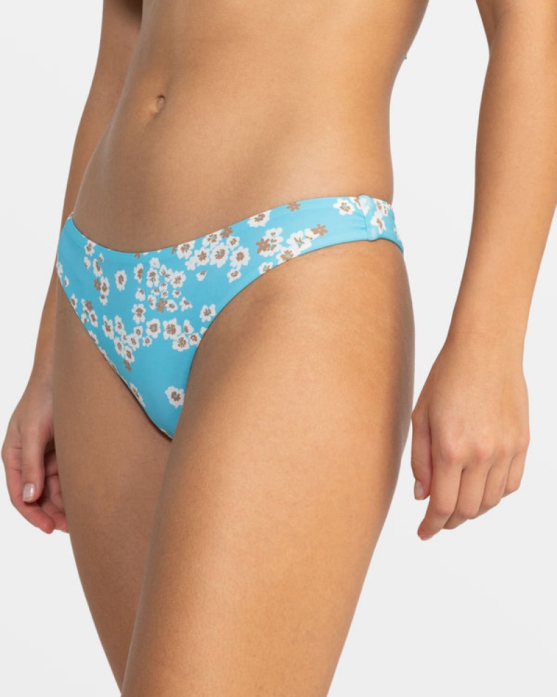 Roxy Printed Beach Classics Tanga Bikini Bottoms | ZMXS-53982