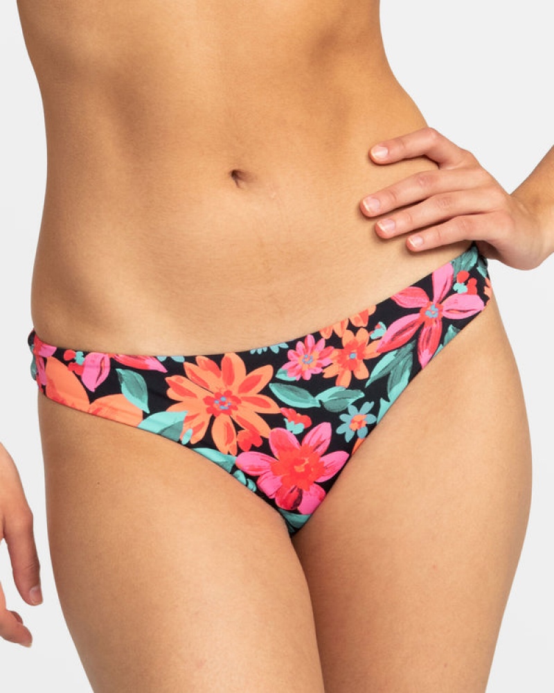 Roxy Printed Beach Classics Tanga Bikini Bottoms | IHMV-54286